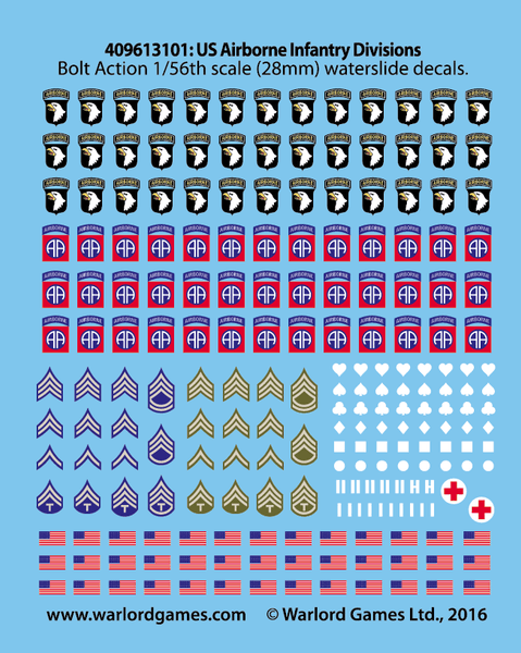 Hovedbilde WEB US Airborne Waterslide Decals (Warlord)