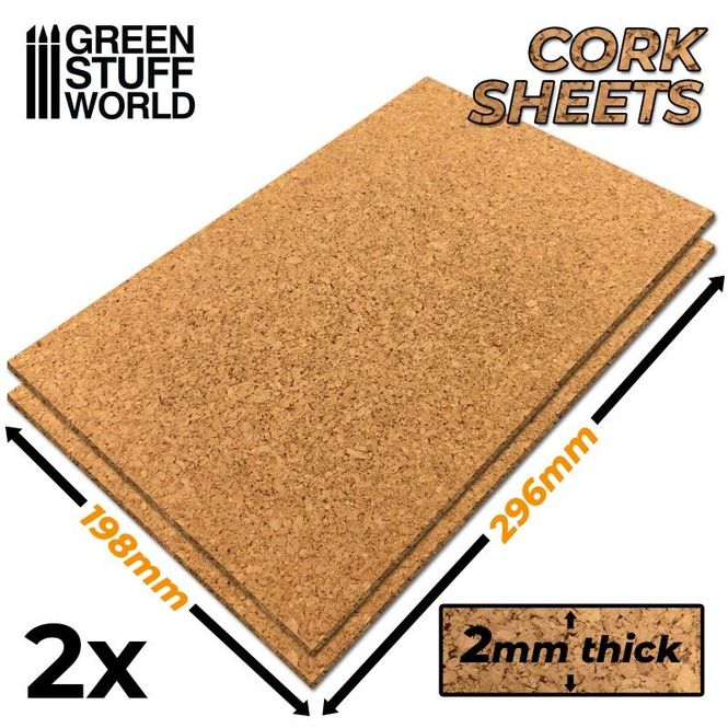 Hovedbilde GSW A4 Cork Sheets 2mm (2)