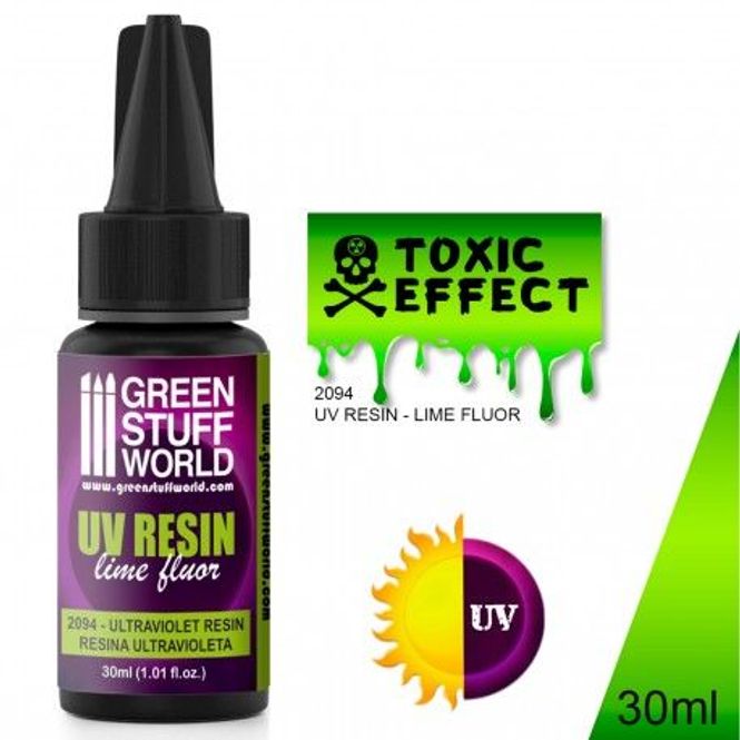 Hovedbilde GSW Ultraviolet Resin Fluor Lime 30ml