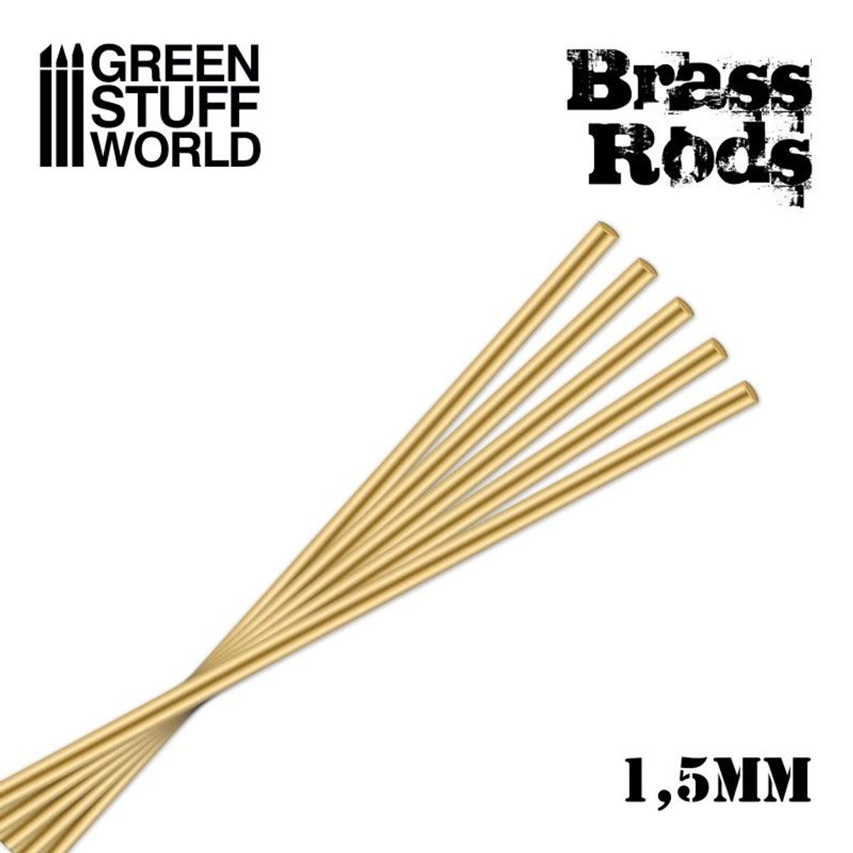 GSW Pinning Brass Rods 1,5mm (5)