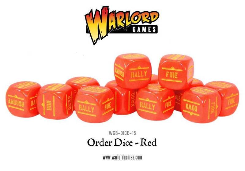 Bolt Action Order Dice - Red (Warlord)