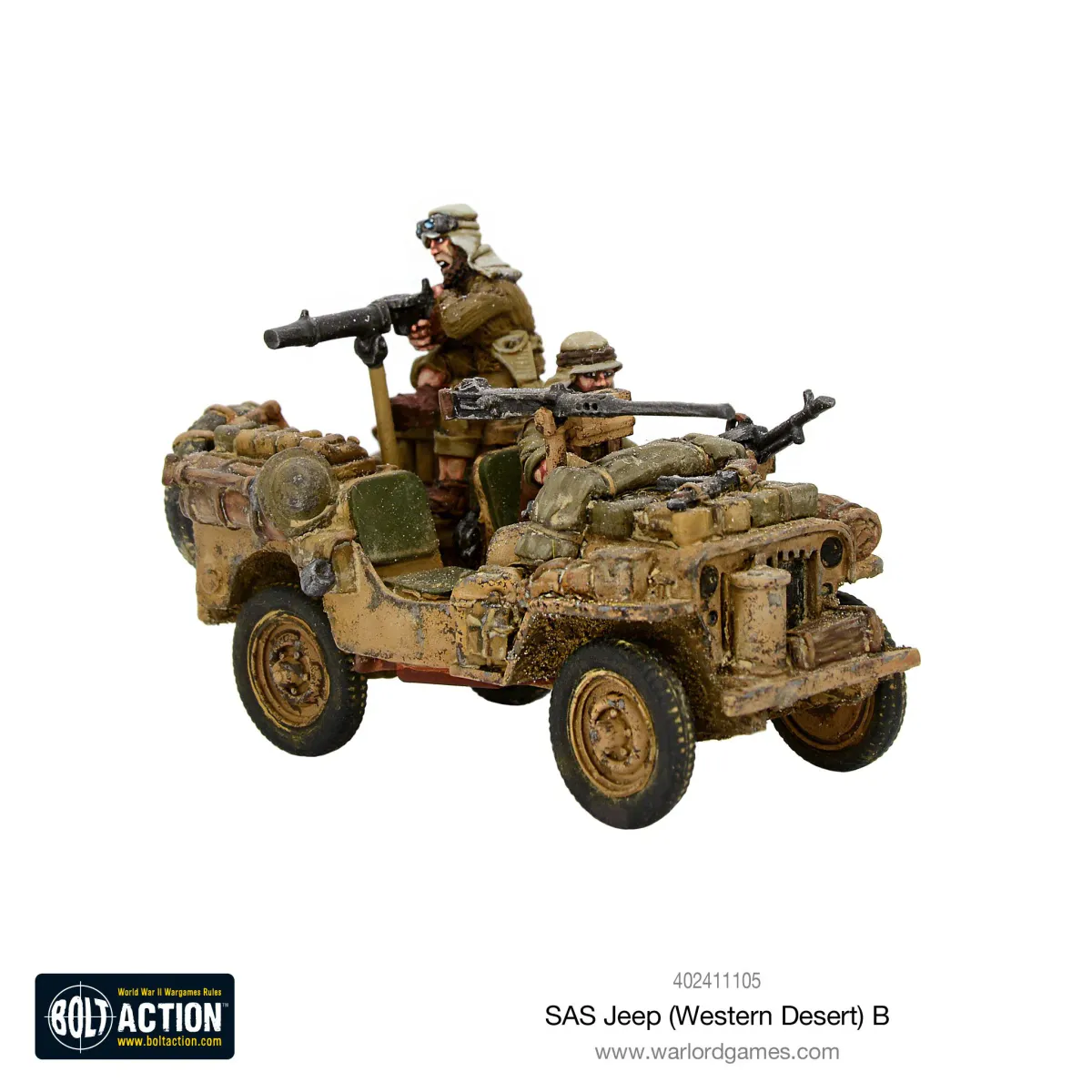 British SAS Jeep Western Desert B - Revised (Warlord)