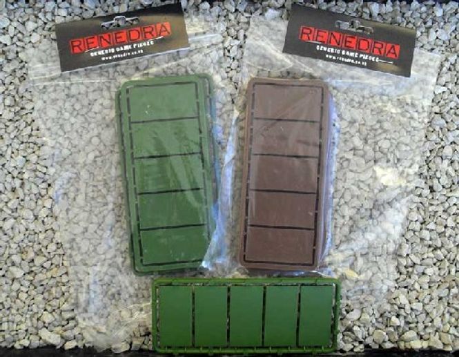 Hovedbilde Renedra 25x50mm Cavalry Plastic Bases (15)