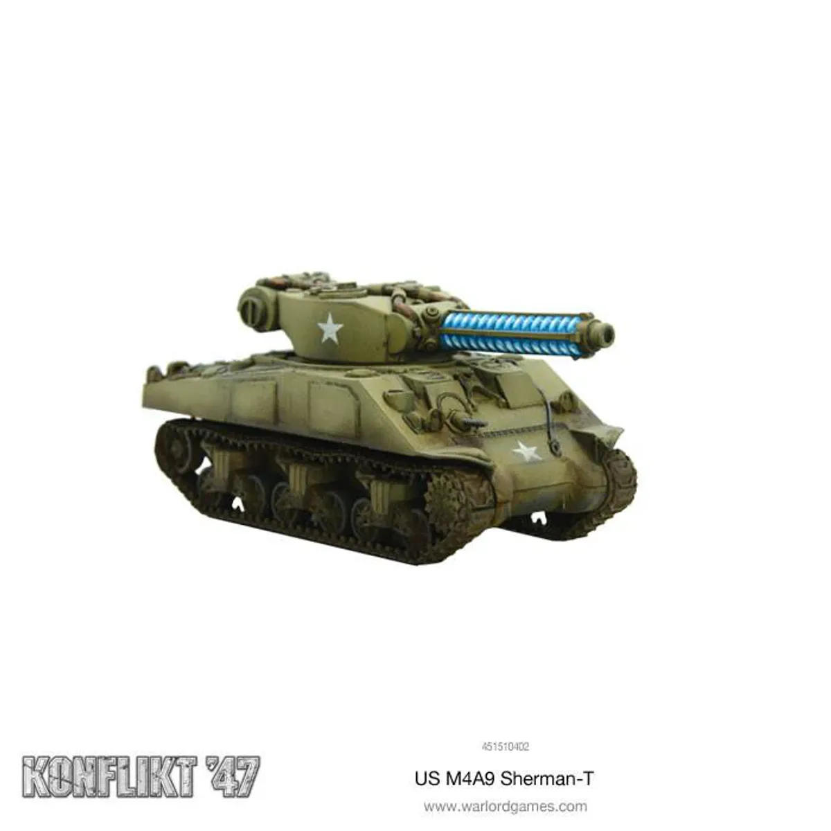 Konflikt '47 M4A9-T Sherman with Tesla Cannon (Warlord)