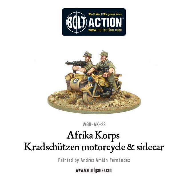 Hovedbilde German Afrika Korps Kradschutzen MC & Sidecar ...