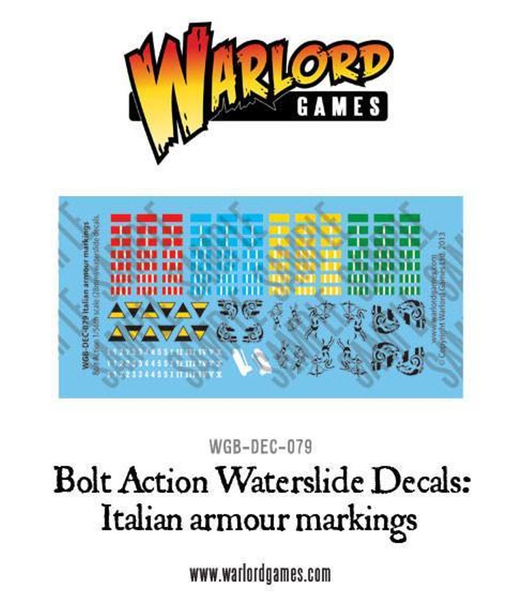 Italian Armour Decal Sheet (Warlord)