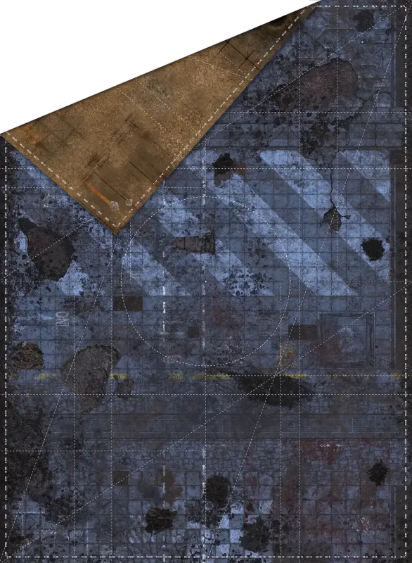 44x60 Double G-Mat: NEXUS Cyberpunk and Fallout Zone (Gamemat.eu)