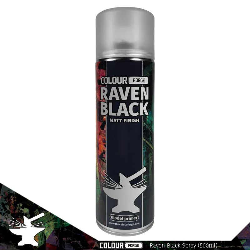 Colour Forge: Spray Matt Raven Black