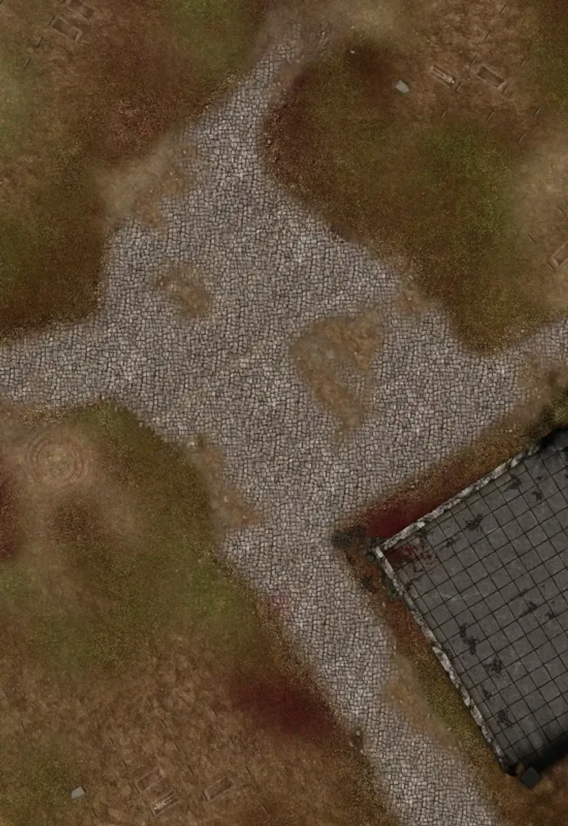 44x30 G-Mat Defiled Monastery (Gamemat.eu)