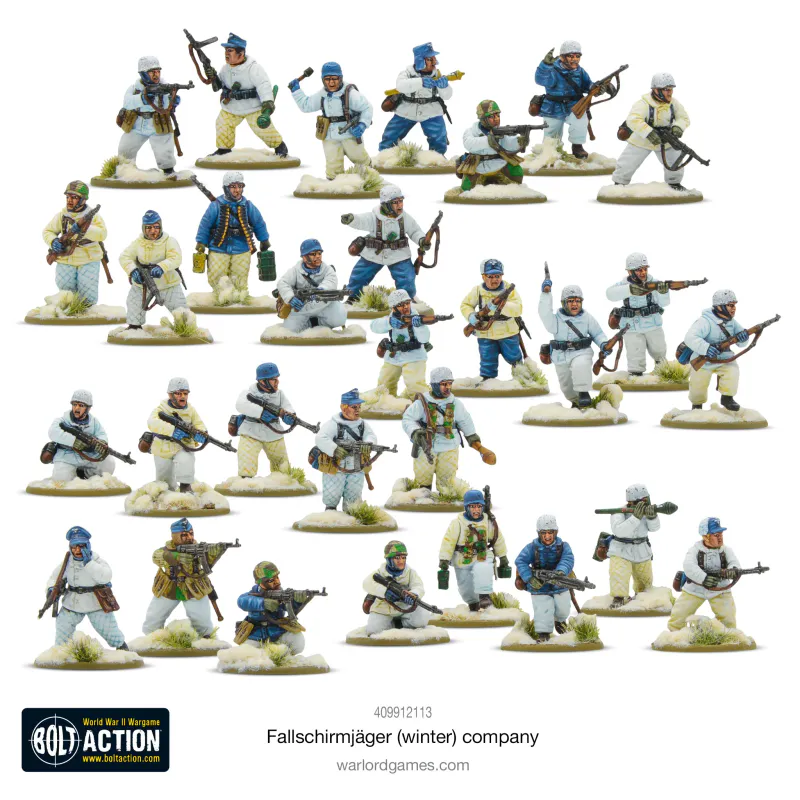 German Fallschirmjäger Platoon Winter (Warlord)