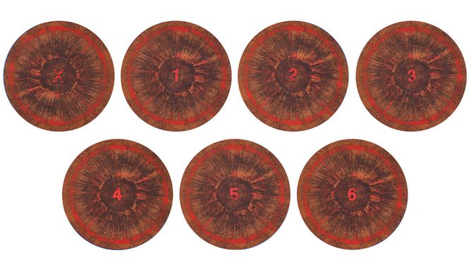 Hovedbilde Objective Markers Brown 40K 10th ed (Gamemat.eu)