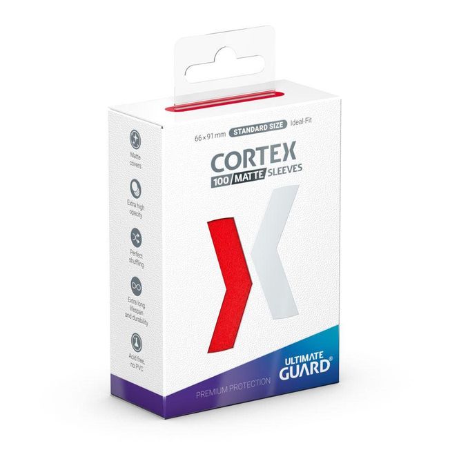 Hovedbilde Ultimate Guard Cortex Matte Red Sleeves (100)