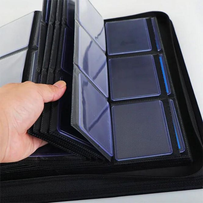 Hovedbilde ReBinder Zippered Black 9-Pocket Toploader Binder