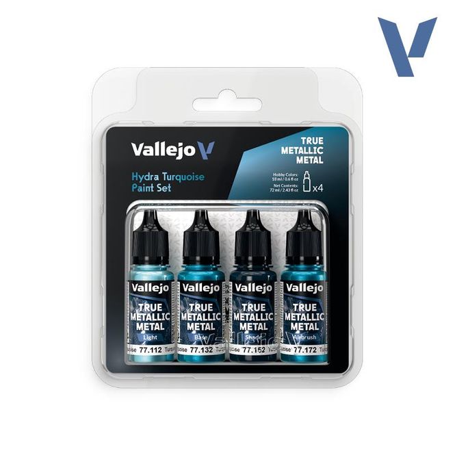 Hovedbilde Vallejo True Metallic Metal - Hydra Turquoise ...