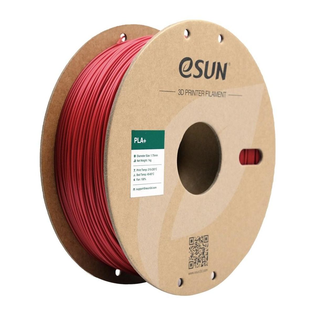 eSun PLA+ 1.75mm 1kg - Fire Engine Red