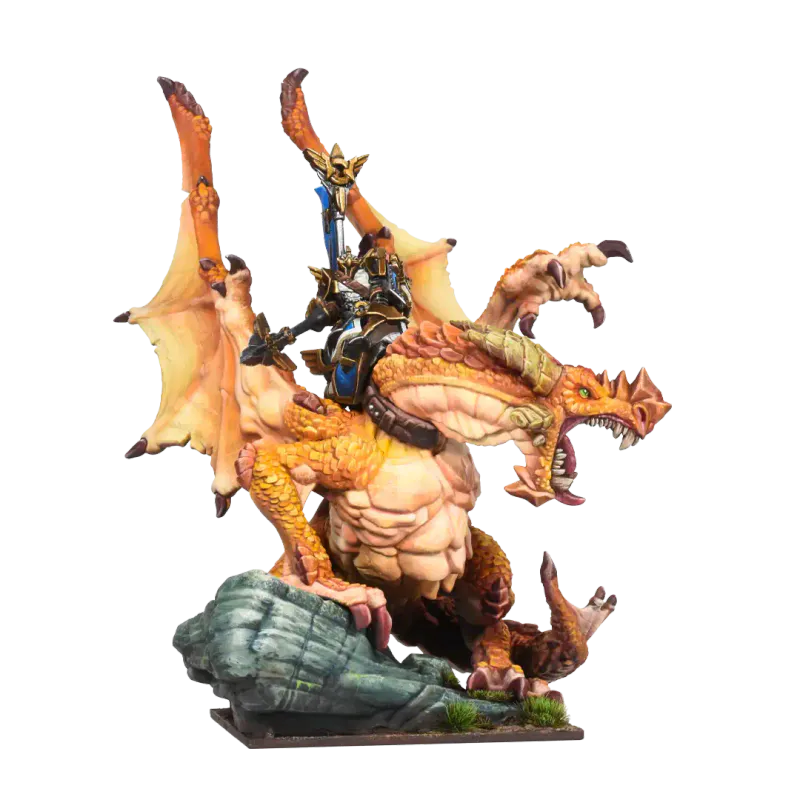 KOW Basilean High Paladin on Dragon (Mantic)