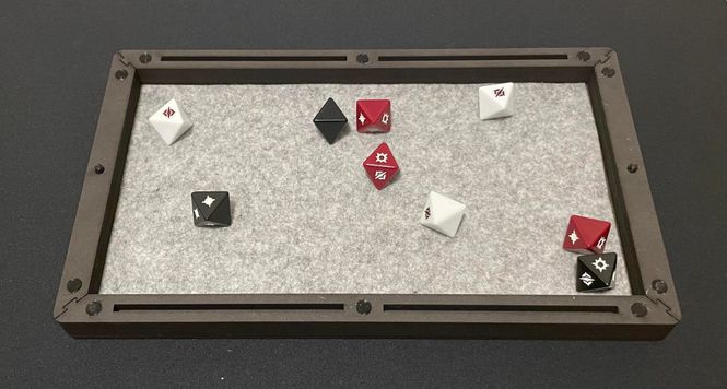Hovedbilde LBC v.2 Felted Dice Tray (KRO Design)