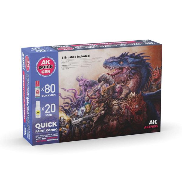 Hovedbilde AK Quick Paint Combo Set 100