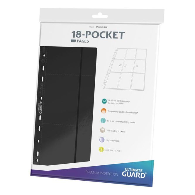 Hovedbilde 18-Pocket Pages Black - 10 pack (UG)